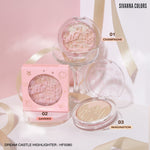 Load image into Gallery viewer, dream castle highlighter applied on cheekbones
