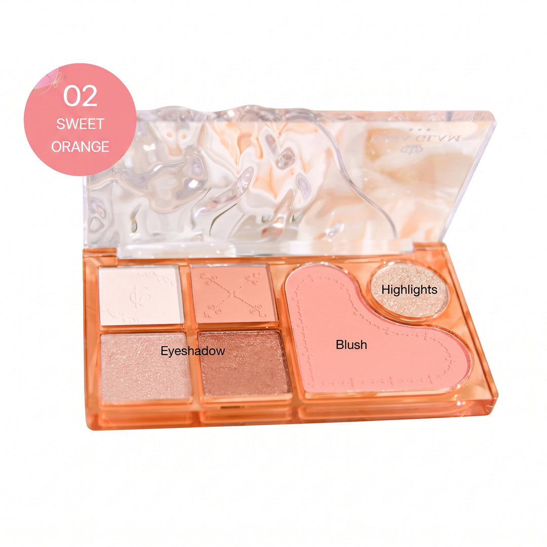 6 Color Glitter Eyeshadow Palette – Party & Glam Eye Makeup