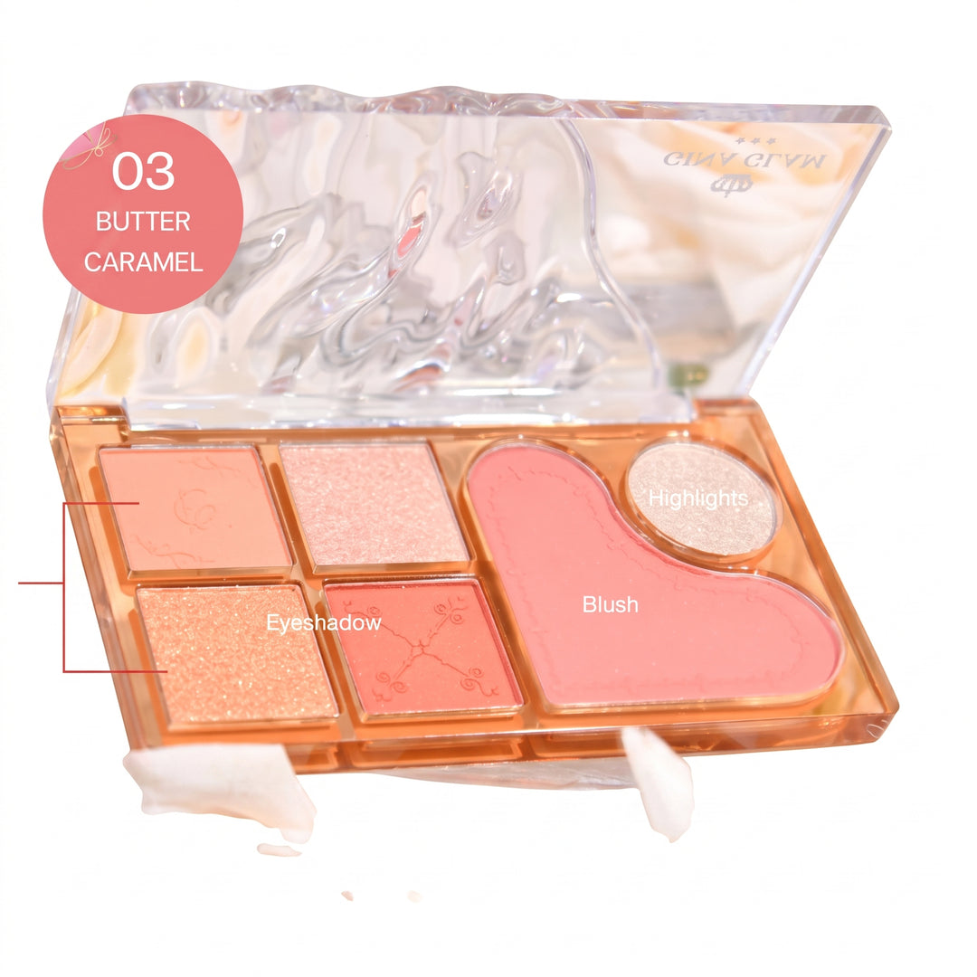 6 Color Glitter Eyeshadow Palette – Party & Glam Eye Makeup