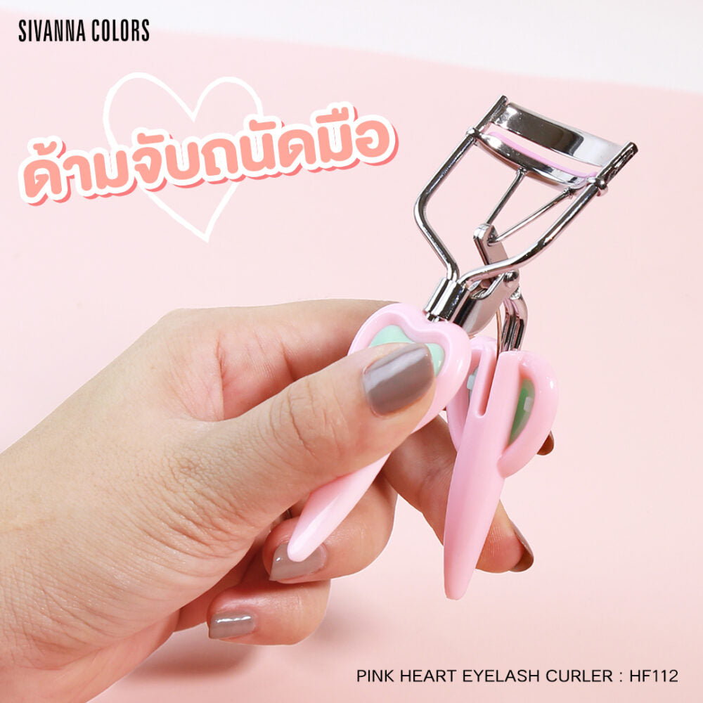 PINK HEART EYELASH CURLER