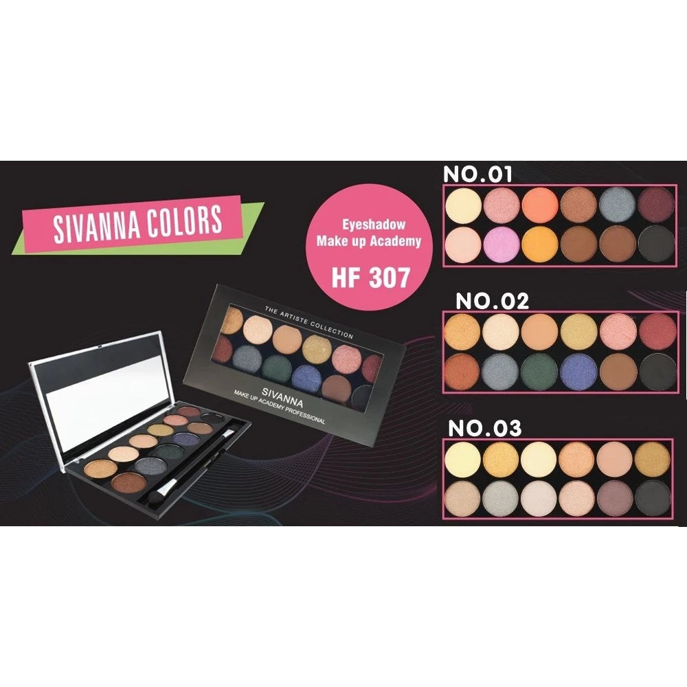 Eyeshadow Make Up Academy Ci Eye Shadow Palette 12 Color